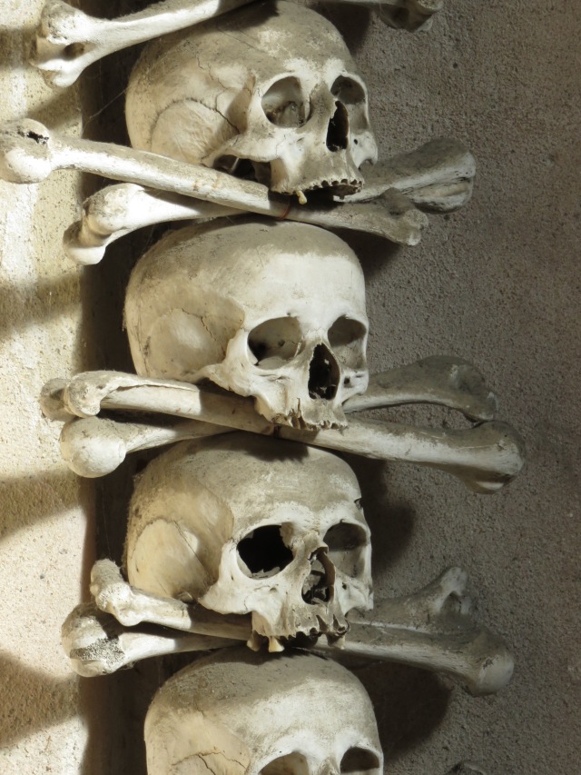 Skulls at Bone Chapel, Kutna Hora, Czech Republic