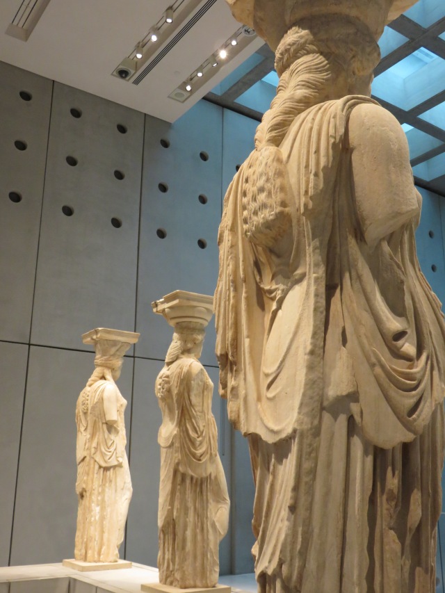 The Caryatids at the Acropolis Museum