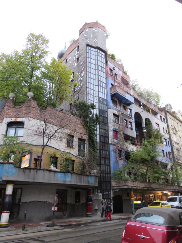 View of Hundertwasserhaus from the Street, Vienna